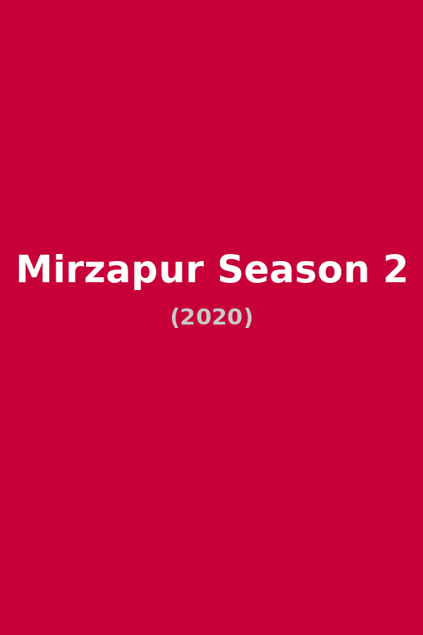 Mirzapur Season 2