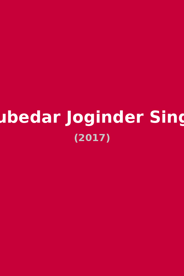 Subedar Joginder Singh