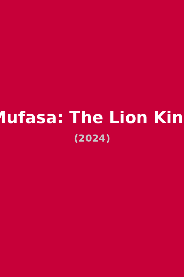 Mufasa: The Lion King